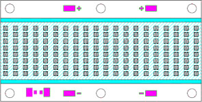 COB Multi-chips LEDs - High Power ultraviolet UV LED module/lamp 160W/320W ( 365nm 375nm 385nm 395nm 405nm) - G2 Ultimate - COB type - UV.Chingtek.net