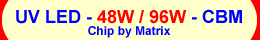 High Power ultraviolet UV LED module/lamp 48W/96W/144W ( 365nm 375nm 385nm 395nm 405nm) - Chip by Matrix - CBM series - Chingtek.net
